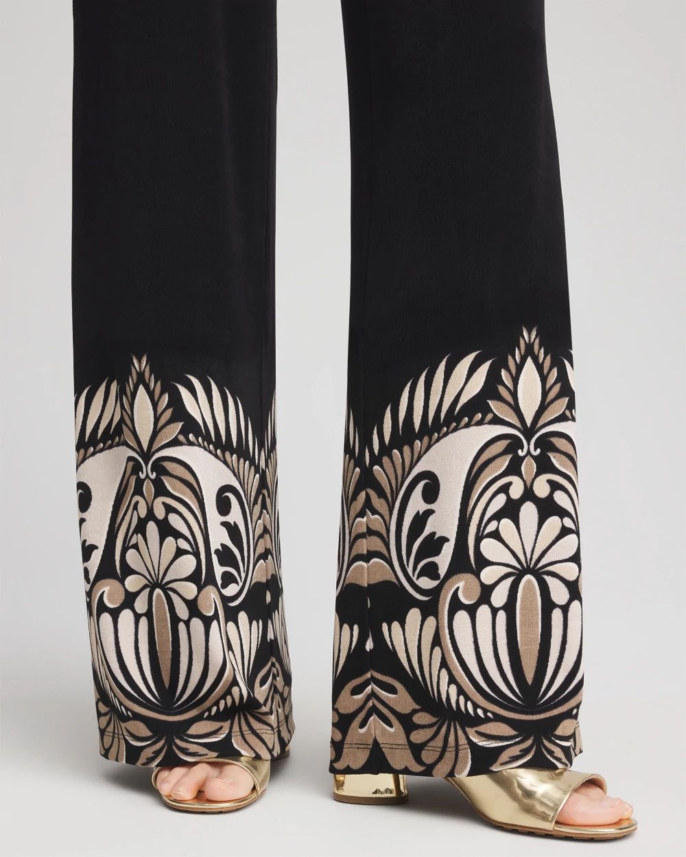 Travelers™ Wide-Leg Border Print Pants | Chico's